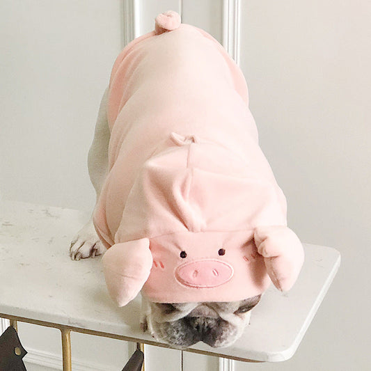 KFX-0336829 Cozy Mink Pig Sweater for Cats and Dogs - New Year's Creative Pet Apparel