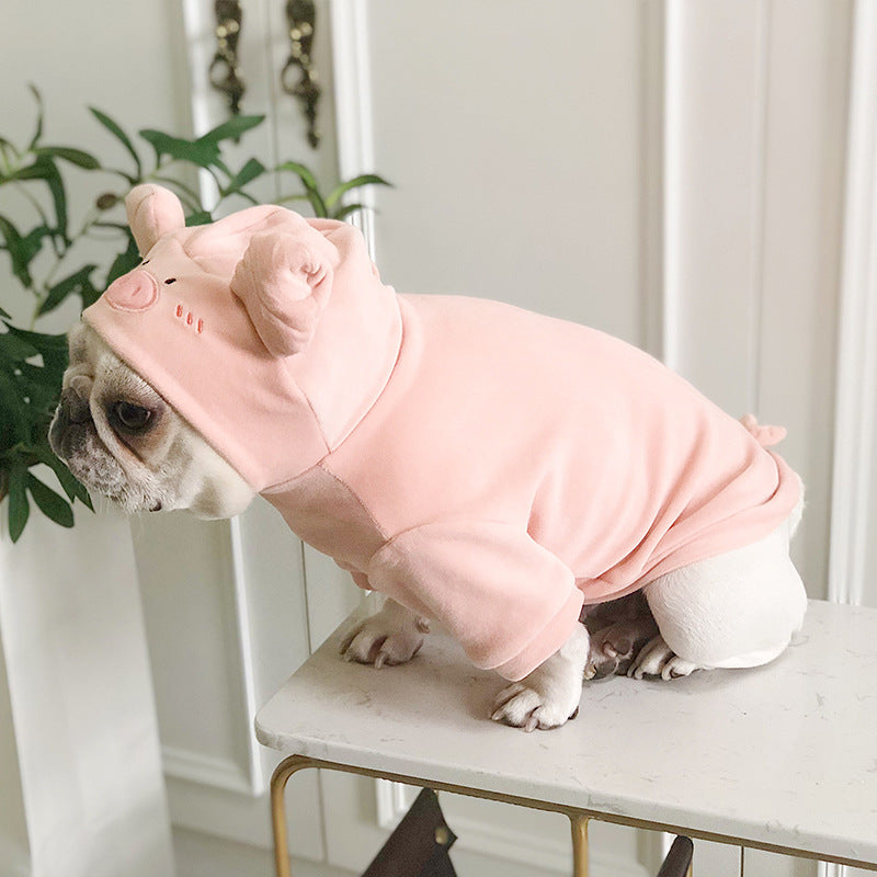 KFX-0336829 Cozy Mink Pig Sweater for Cats and Dogs - New Year's Creative Pet Apparel