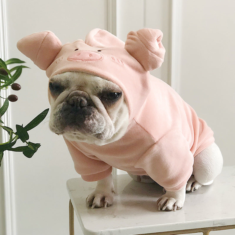 KFX-0336829 Cozy Mink Pig Sweater for Cats and Dogs - New Year's Creative Pet Apparel