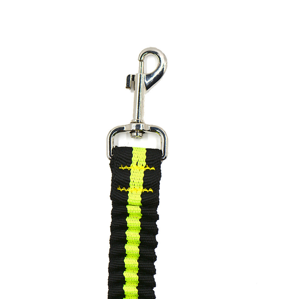 KFX-0338237 Adjustable Double-Headed Nylon Leash for Dogs, 50-100cm Main Traction, 70-110cm Spring Traction
