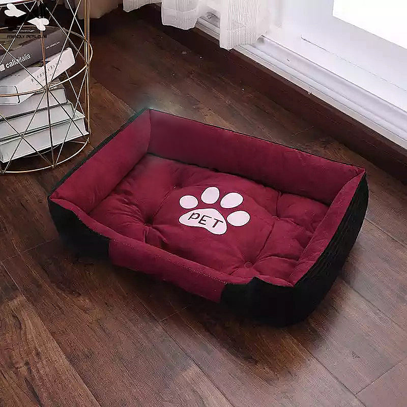 KFX-0338493 Winter Warm Pet Bed for Dogs and Cats - Soft PPCotton Material, Available in Multiple Sizes