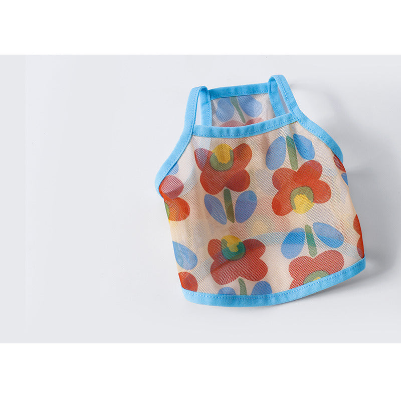 KFX-0339005 Thin Sun Protection Mesh Vest for Dogs - Multiple Floral and Print Styles Available
