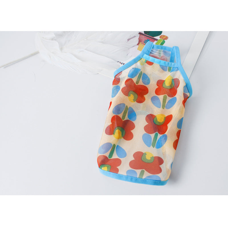 KFX-0339005 Thin Sun Protection Mesh Vest for Dogs - Multiple Floral and Print Styles Available