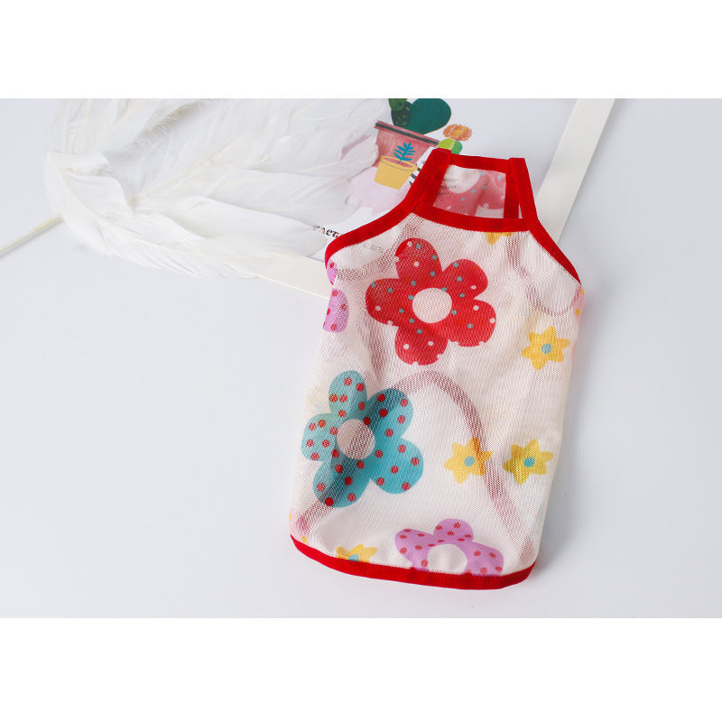 KFX-0339005 Thin Sun Protection Mesh Vest for Dogs - Multiple Floral and Print Styles Available
