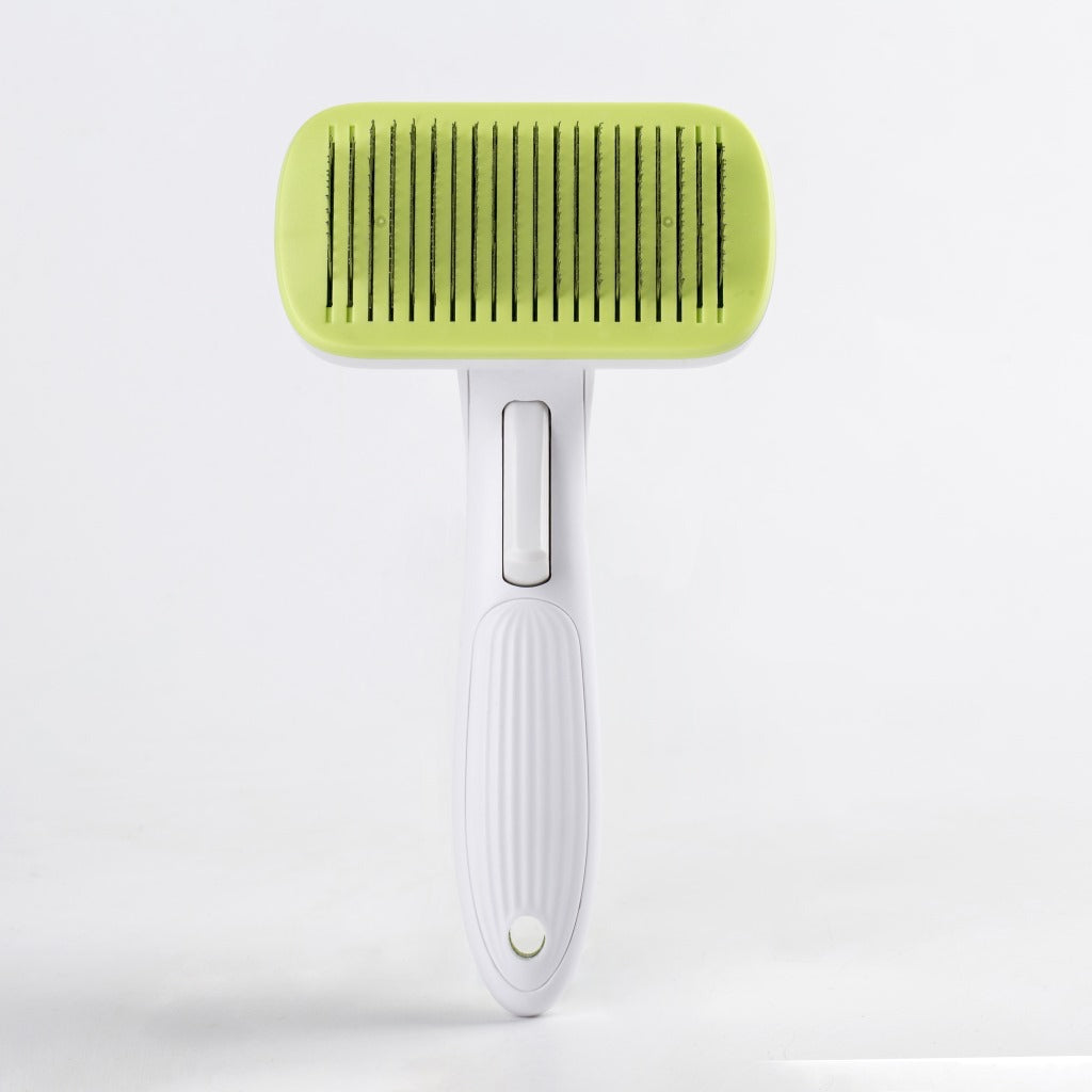 KFX-0340029 One Key Pet Hair Removal Comb with Steel Needles in Multiple Colors
