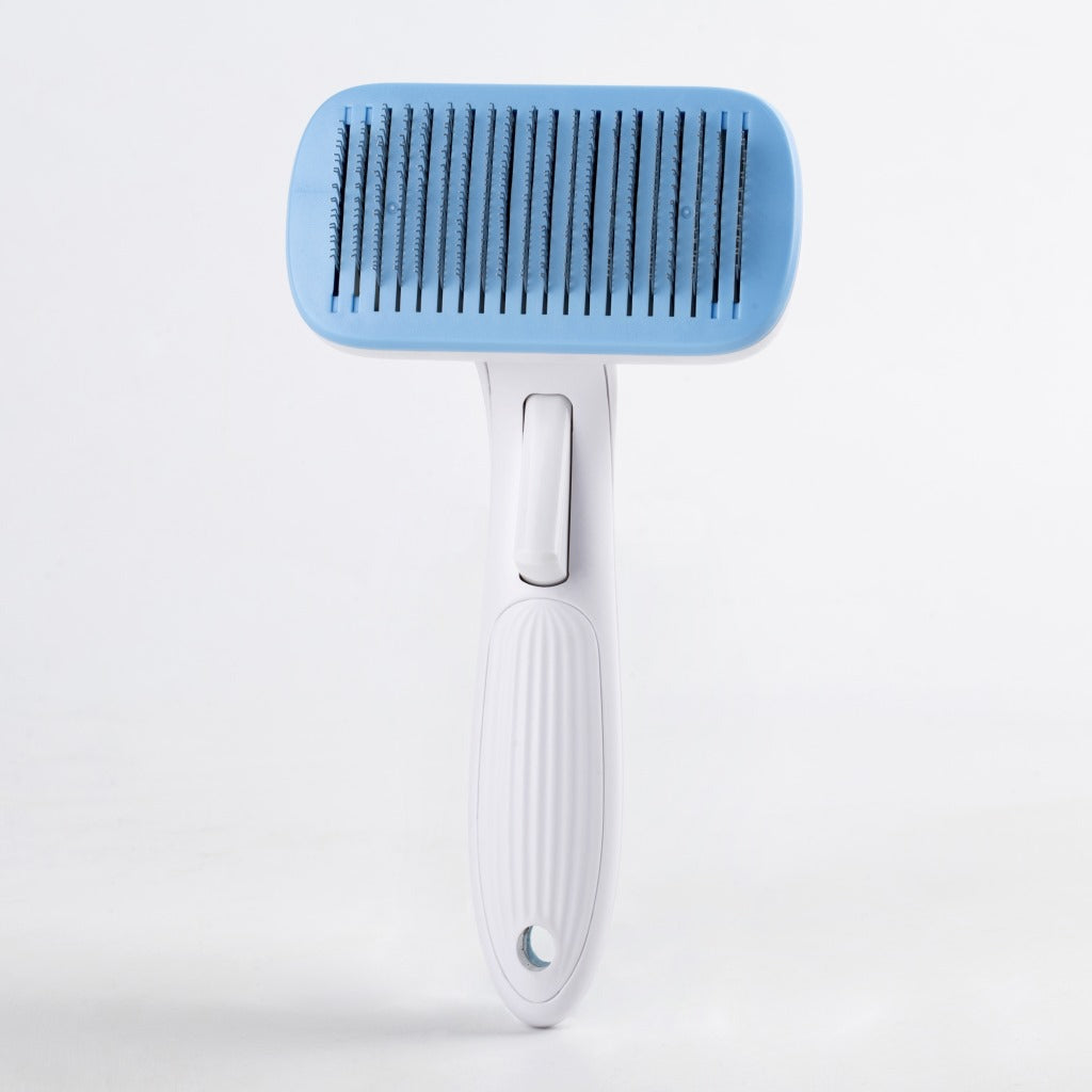 KFX-0340029 One Key Pet Hair Removal Comb with Steel Needles in Multiple Colors