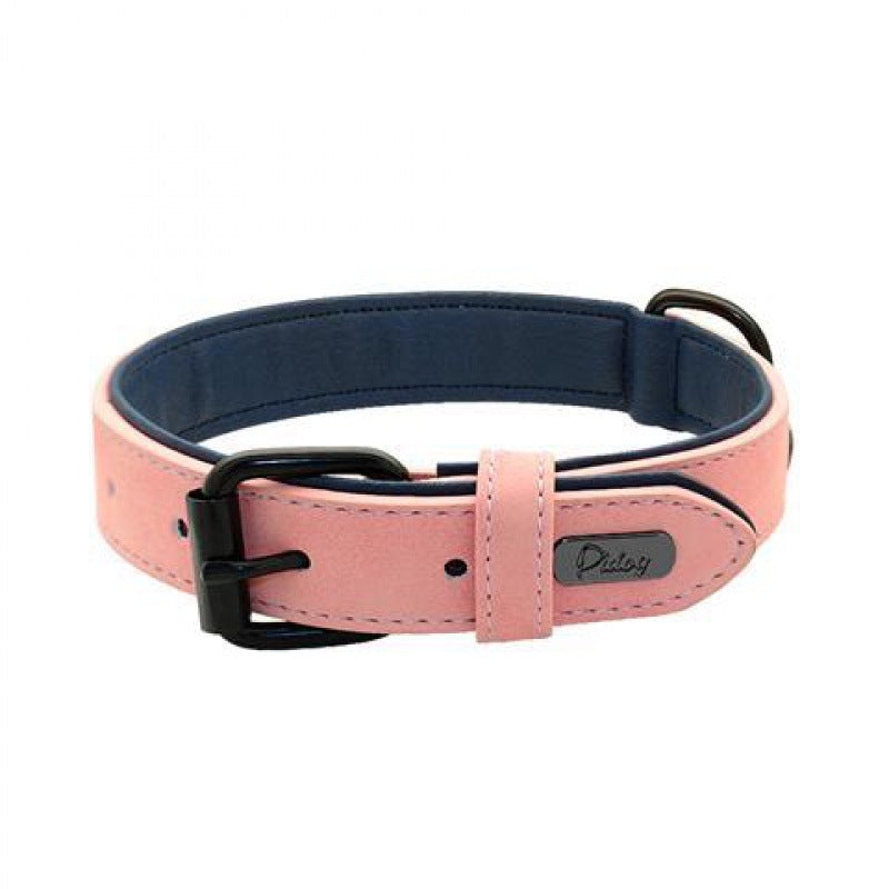 KFX-0340413 Adjustable Anti-Loss Dog Collar with Double-Layer Design in Multiple Colors