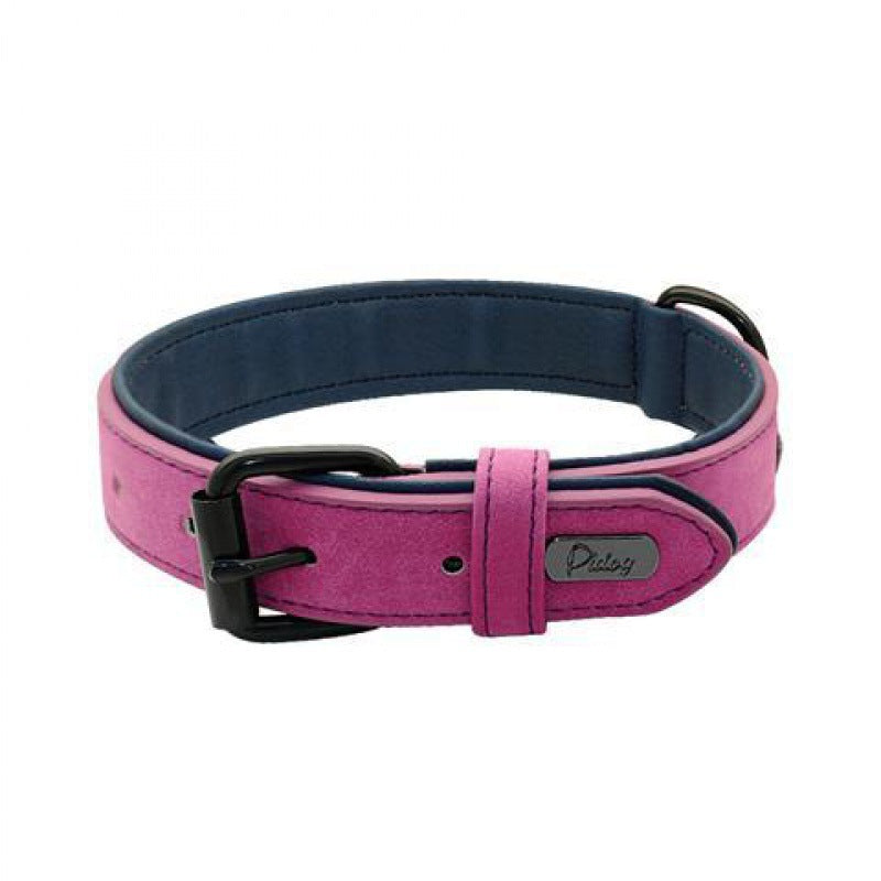 KFX-0340413 Adjustable Anti-Loss Dog Collar with Double-Layer Design in Multiple Colors