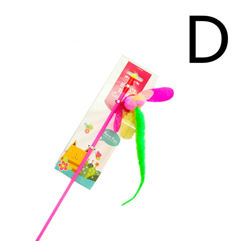 KFX-0346429 Interactive Animal-Shaped Cat Toy with Funny Stick for Engaging Play