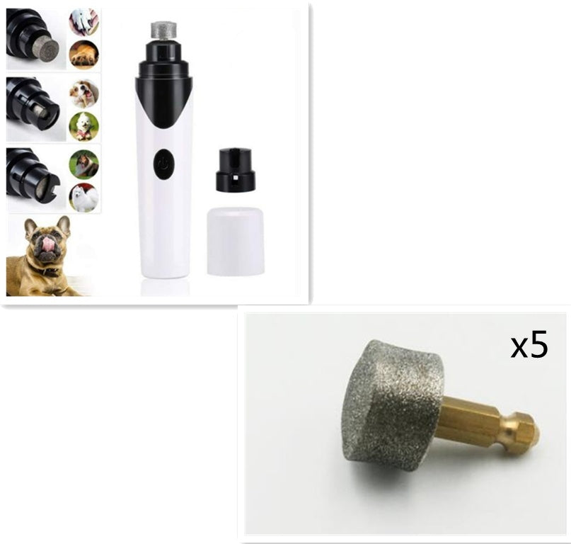KFX-0347965 Electric Pet Nail Grinder with USB Charging for Dogs, Cats, and Small Animals