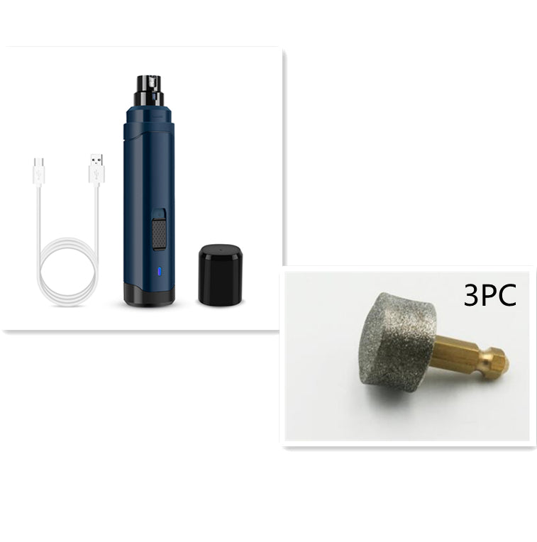 KFX-0347965 Electric Pet Nail Grinder with USB Charging for Dogs, Cats, and Small Animals