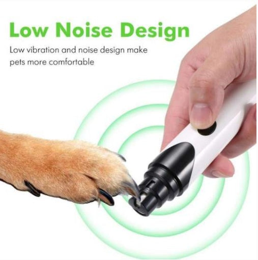 KFX-0347965 Electric Pet Nail Grinder with USB Charging for Dogs, Cats, and Small Animals