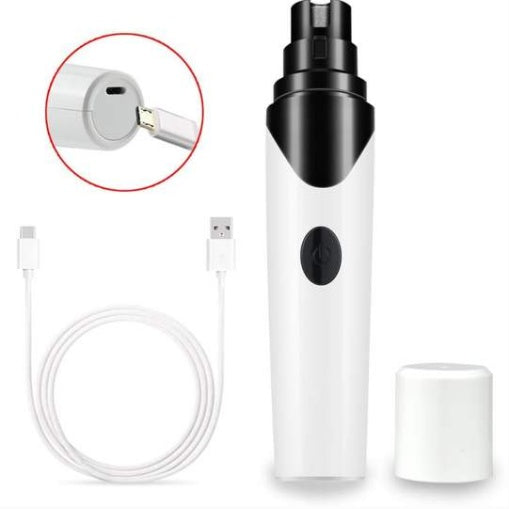 KFX-0347965 Electric Pet Nail Grinder with USB Charging for Dogs, Cats, and Small Animals