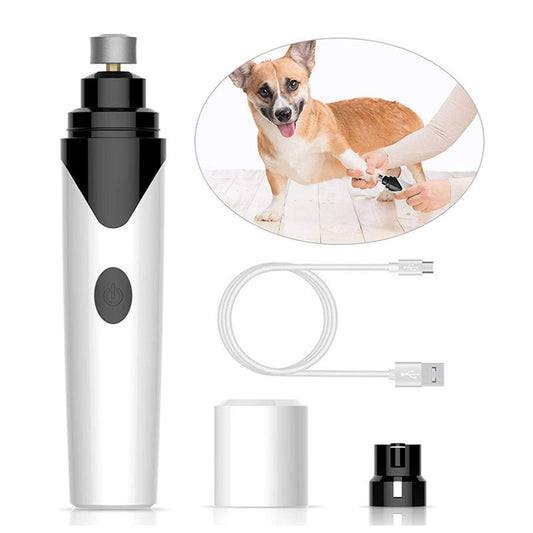 KFX-0347965 Electric Pet Nail Grinder with USB Charging for Dogs, Cats, and Small Animals