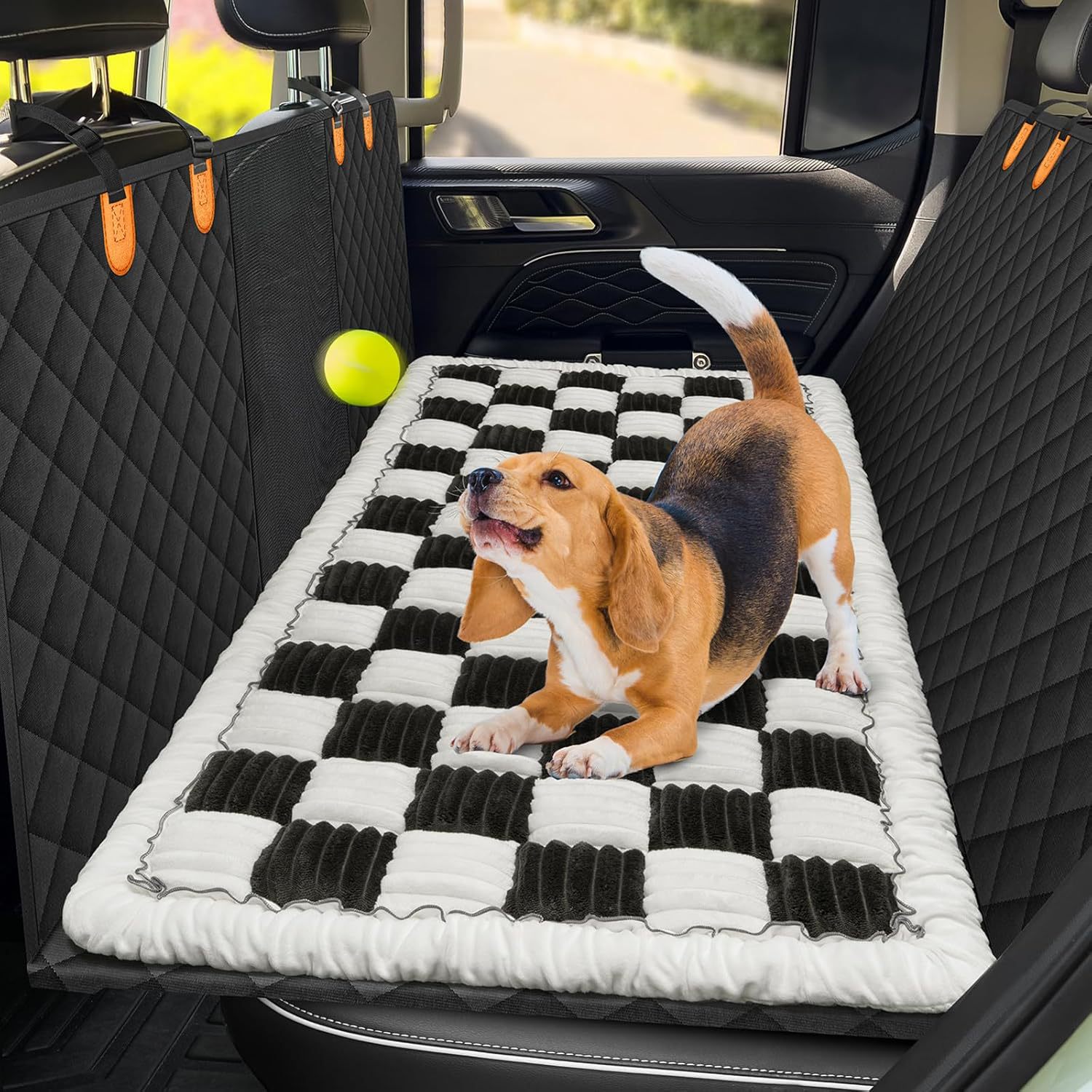 KFX-0348989 Thickened Cushion Car Plush Mat for Dogs - Available in Multiple Colors
