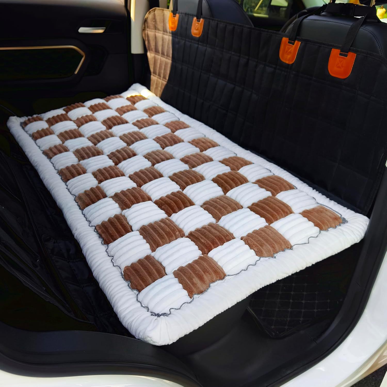 KFX-0348989 Thickened Cushion Car Plush Mat for Dogs - Available in Multiple Colors