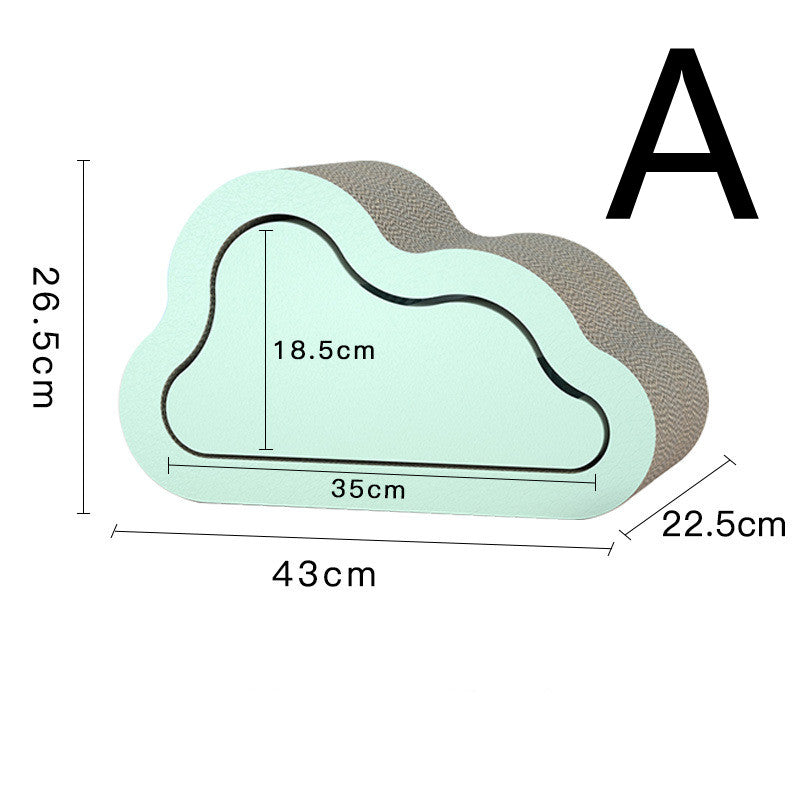 KFX-0350141 Cloud-Shaped Corrugated Cat Scratching Board - Fashionable Small and Large Options