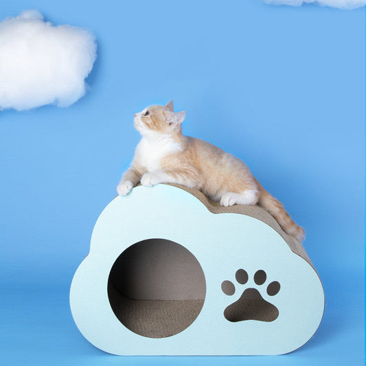 KFX-0350141 Cloud-Shaped Corrugated Cat Scratching Board - Fashionable Small and Large Options