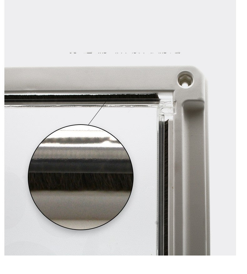 KFX-0351549 Plastic Pet Door with Flap – White, Brown, Black – Small & Large Sizes Available
