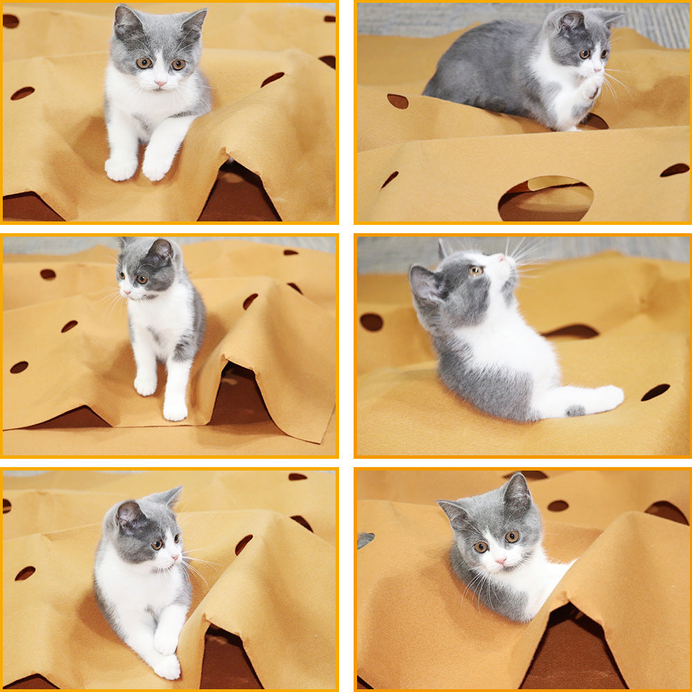 KFX-0351805 Felt Cat Litter Pad Toy for Playtime and Comfort - 120cm x 90cm