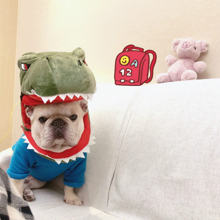 KFX-0356285 Dinosaur and Shark Cotton Dog Hoodies - One Size Fits All