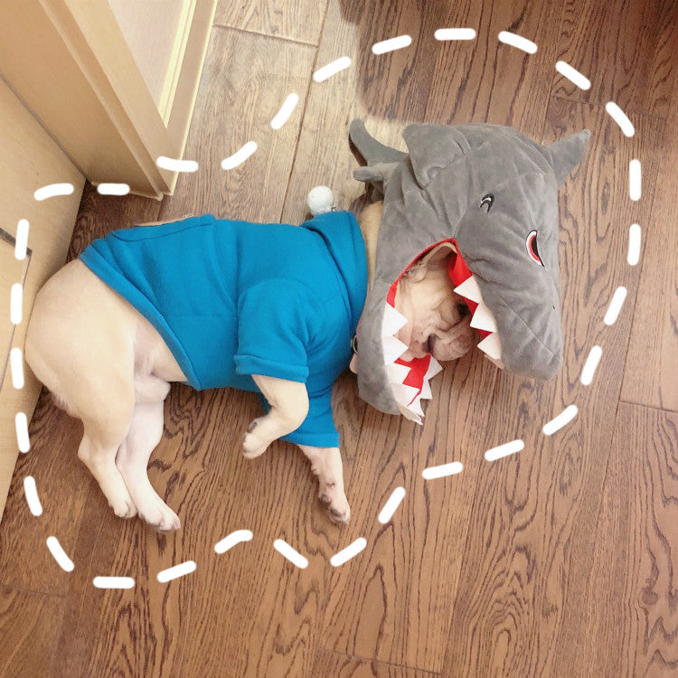KFX-0356285 Dinosaur and Shark Cotton Dog Hoodies - One Size Fits All