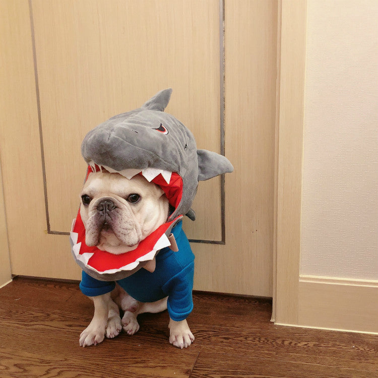 KFX-0356285 Dinosaur and Shark Cotton Dog Hoodies - One Size Fits All
