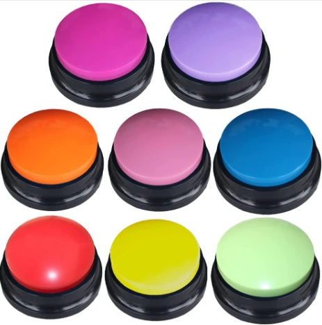 KFX-0356541 Interactive Sound Buttons for Dog Communication - Customizable Record-and-Play Buttons for Pet Training