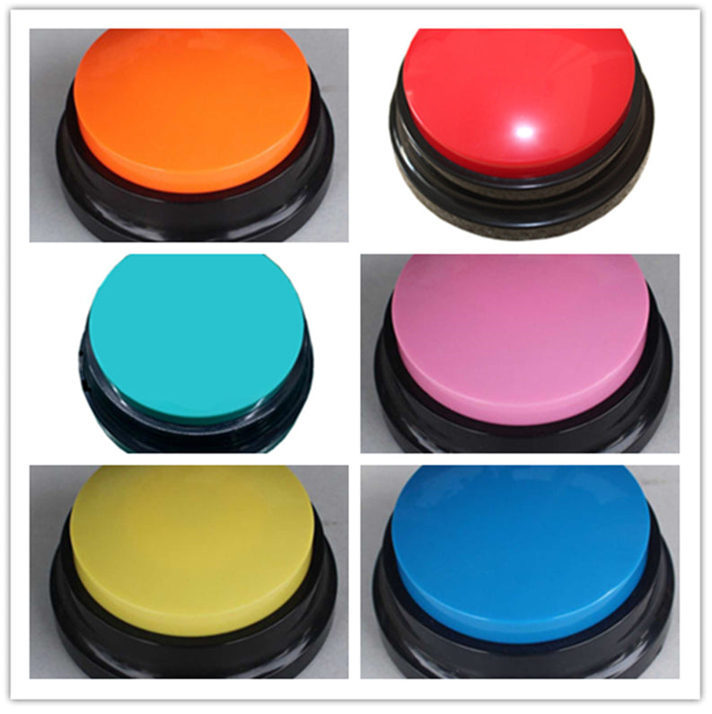 KFX-0356541 Interactive Sound Buttons for Dog Communication - Customizable Record-and-Play Buttons for Pet Training