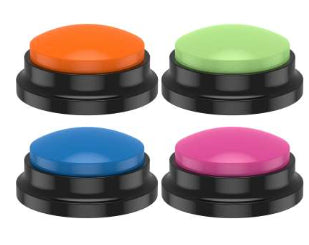 KFX-0356541 Interactive Sound Buttons for Dog Communication - Customizable Record-and-Play Buttons for Pet Training