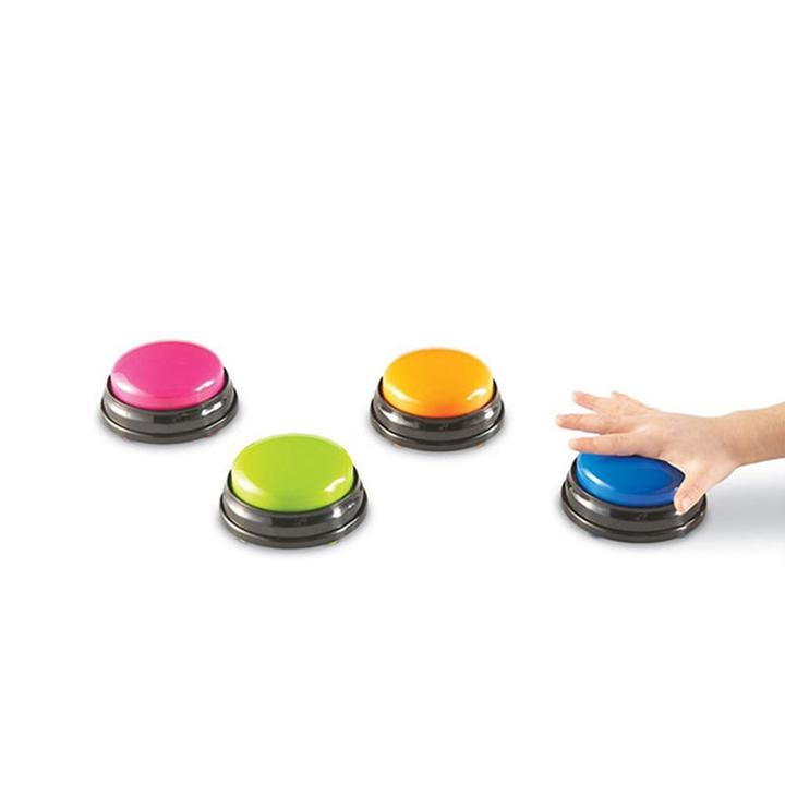 KFX-0356541 Interactive Sound Buttons for Dog Communication - Customizable Record-and-Play Buttons for Pet Training