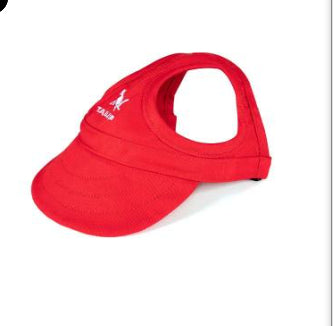 KFX-0359869 Adjustable Dog and Cat Baseball Cap - Wear-resistant Canvas with Velcro Design