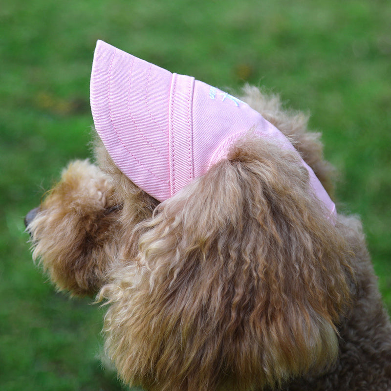 KFX-0359869 Adjustable Dog and Cat Baseball Cap - Wear-resistant Canvas with Velcro Design