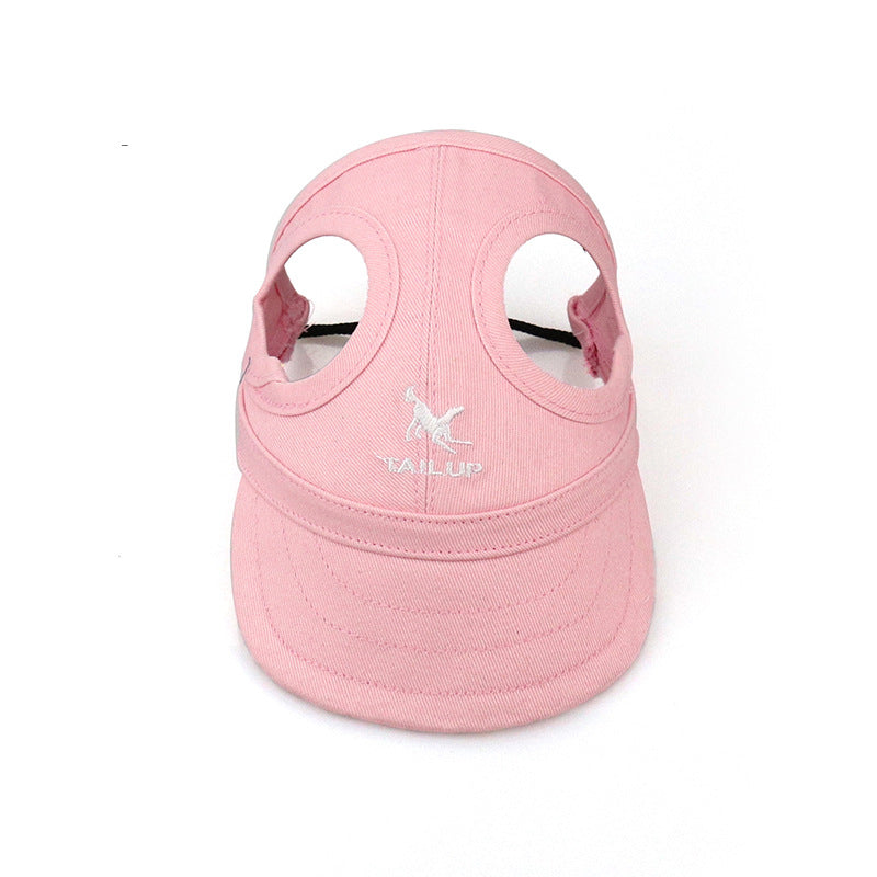KFX-0359869 Adjustable Dog and Cat Baseball Cap - Wear-resistant Canvas with Velcro Design