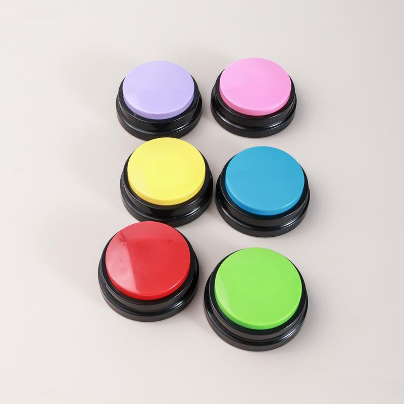 KFX-0360509 Pet Communication Recording Button for Dogs and Cats - Interactive Training Toy with Cushioned Edges