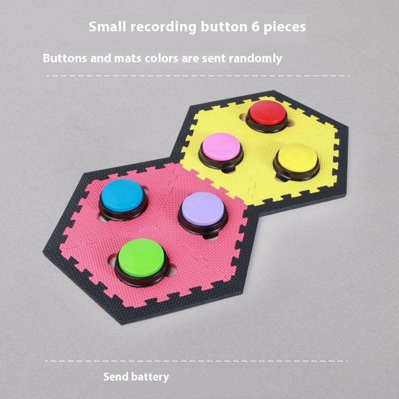 KFX-0360509 Pet Communication Recording Button for Dogs and Cats - Interactive Training Toy with Cushioned Edges