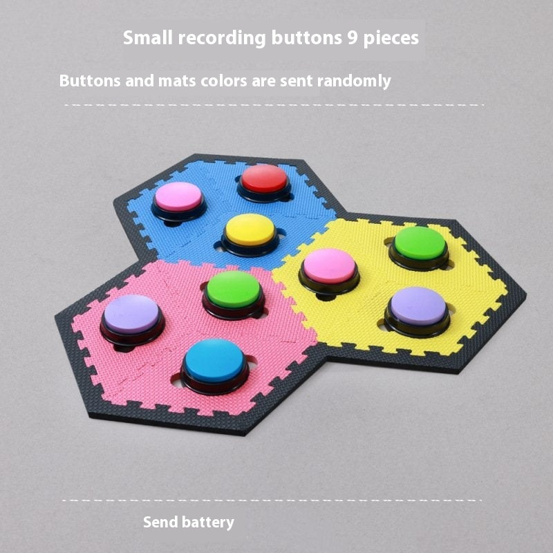 KFX-0360509 Pet Communication Recording Button for Dogs and Cats - Interactive Training Toy with Cushioned Edges