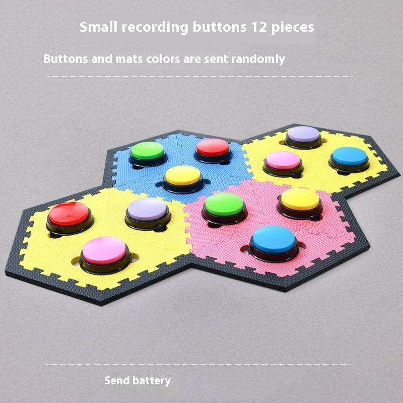 KFX-0360509 Pet Communication Recording Button for Dogs and Cats - Interactive Training Toy with Cushioned Edges