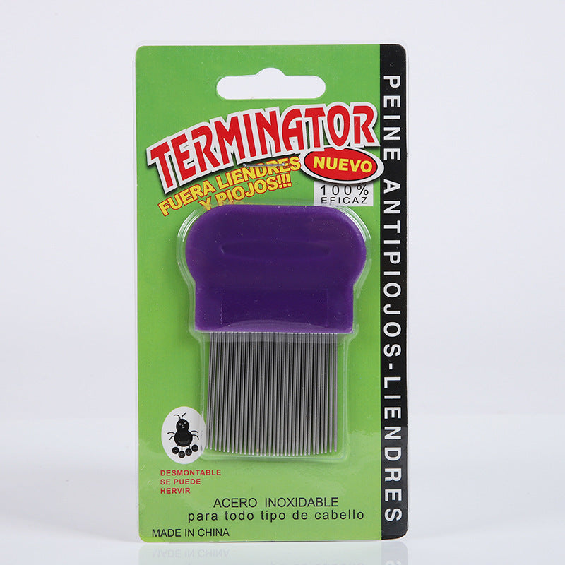 KFX-0361277 Stainless Steel Pet Comb for Cats in Various Colors - Durable and Lightweight
