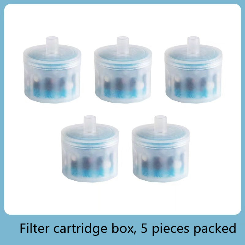 KFX-0361533 Ceramic Automatic Cat Water Dispenser with Circulating Filter and Pump - 1.3L Capacity