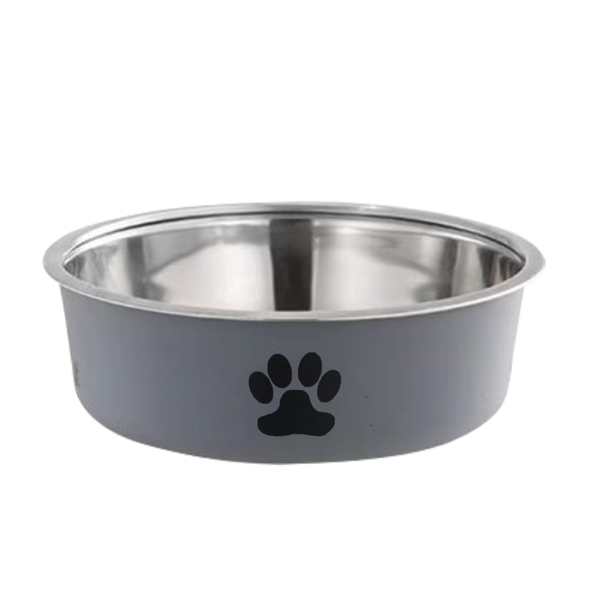 KFX-0361661 Double-Layer Stainless Steel Anti-Spill Pet Bowl - Small, Medium, Large Sizes in Various Colors