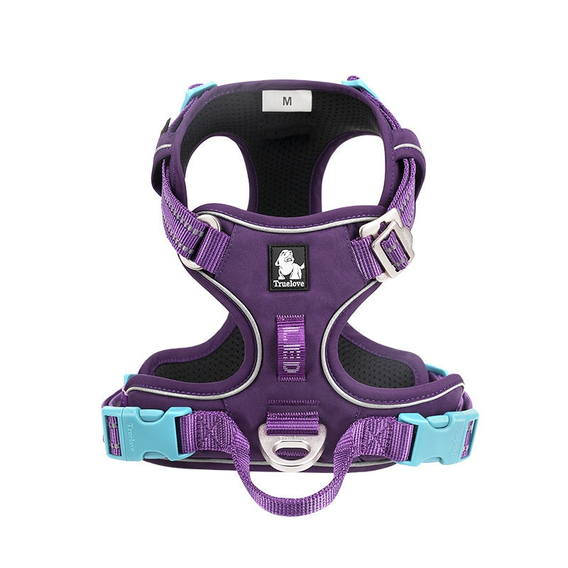 KFX-0364733 Camouflage Reflective Nylon Dog Chest Strap - Explosion-proof Design