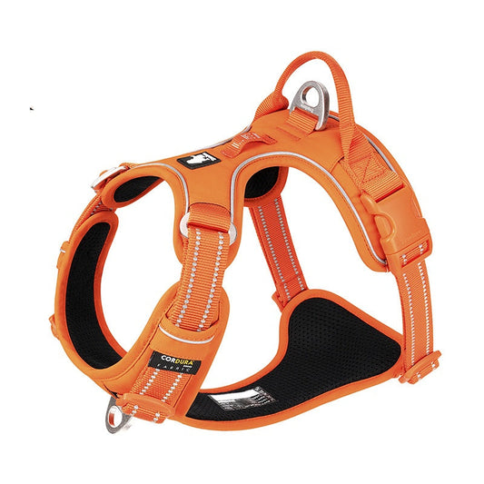KFX-0364733 Camouflage Reflective Nylon Dog Chest Strap - Explosion-proof Design