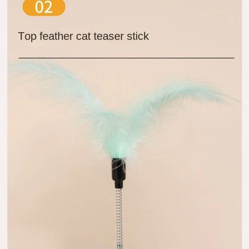 KFX-0366269 Interactive Cat Toy with Turntable Design and Food Dispenser功能