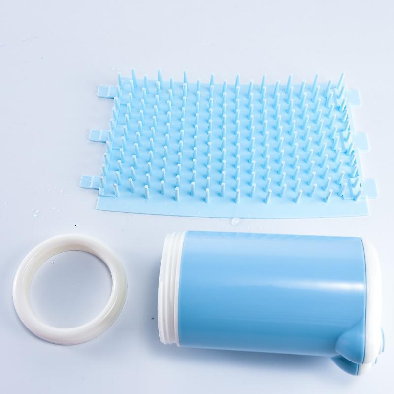 KFX-0367293 Portable Dog and Cat Paw Cleaning Cup - Silicone Foot Washing Tool for Small Pets