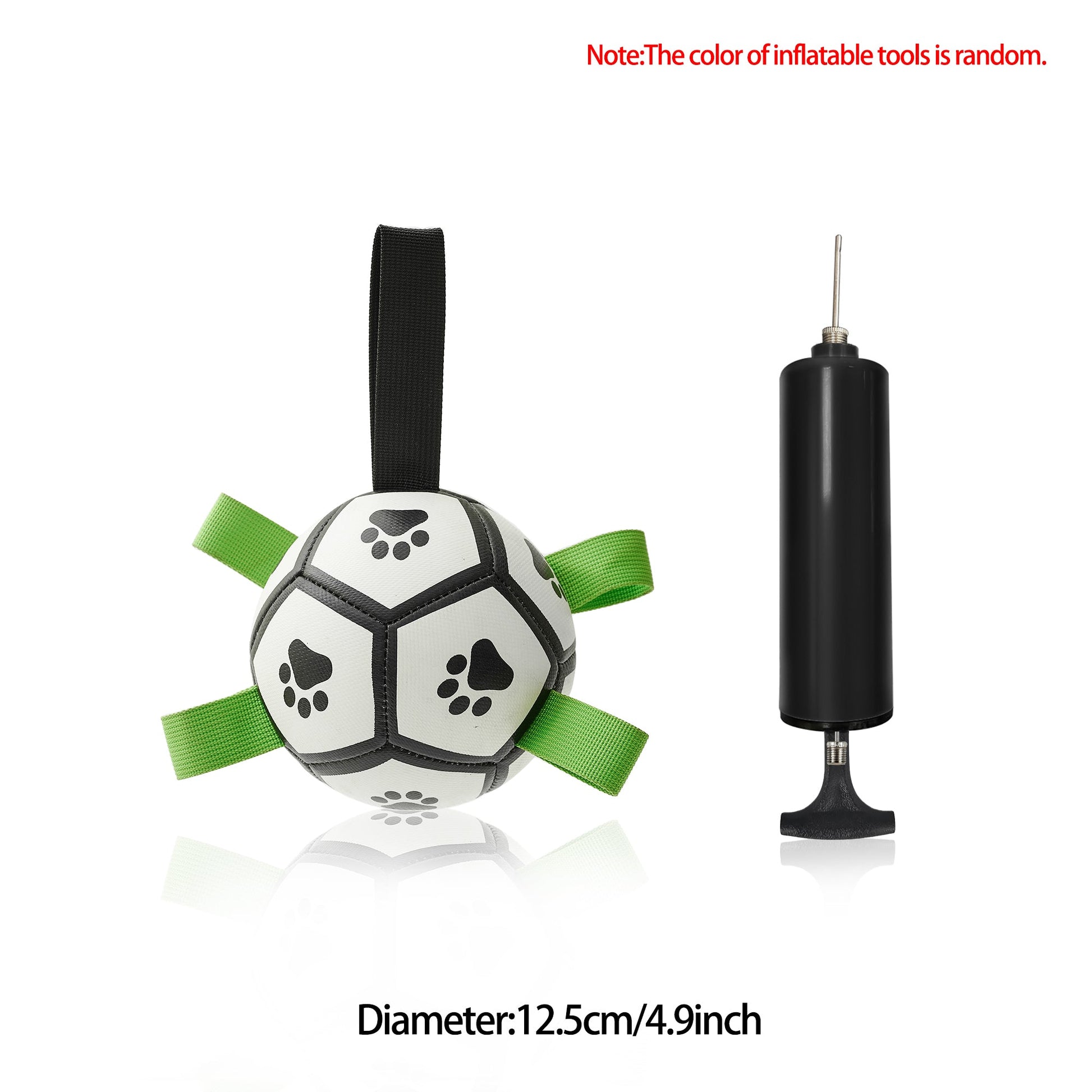 KFX-0368701 Interactive Inflatable Dog Soccer Ball Toy for Large Dogs - Safe & Durable Fetch Training Toy