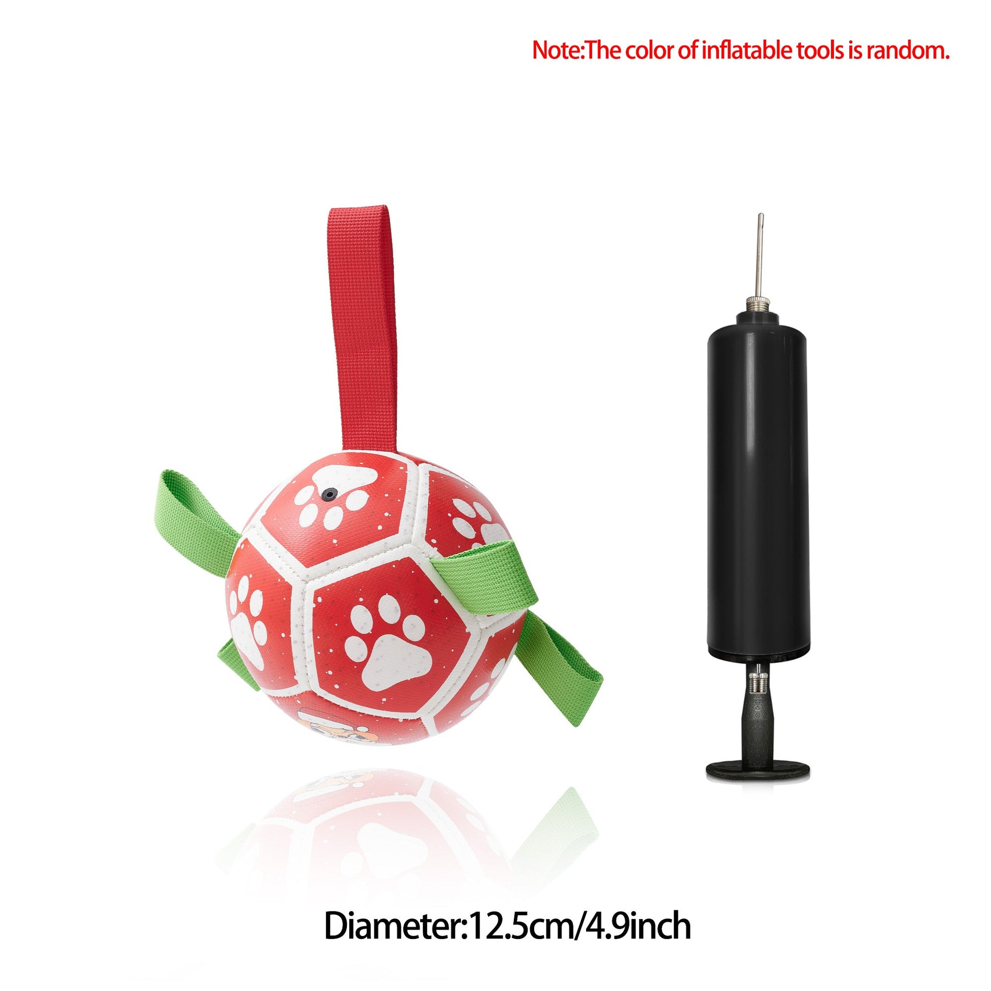 KFX-0368701 Interactive Inflatable Dog Soccer Ball Toy for Large Dogs - Safe & Durable Fetch Training Toy