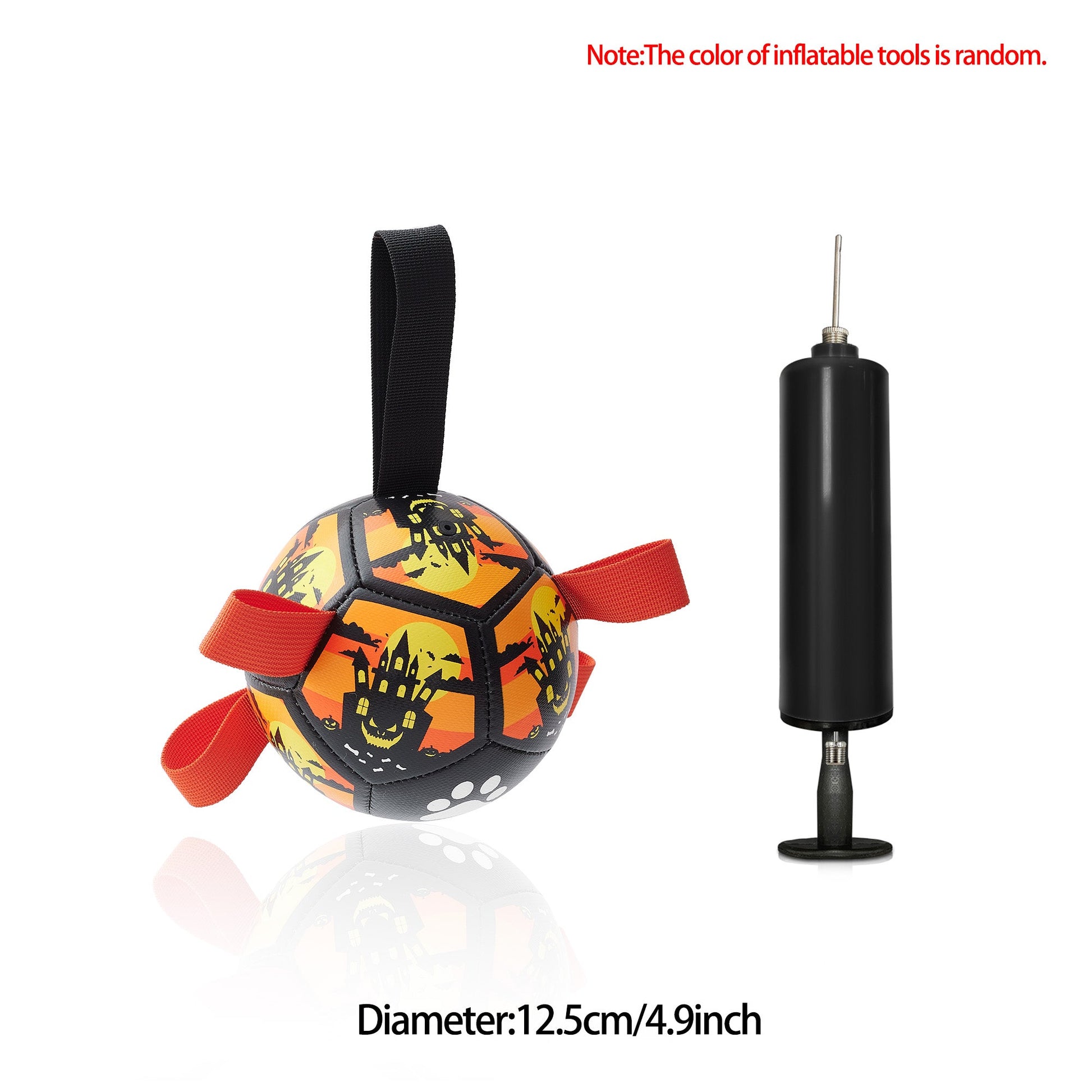 KFX-0368701 Interactive Inflatable Dog Soccer Ball Toy for Large Dogs - Safe & Durable Fetch Training Toy