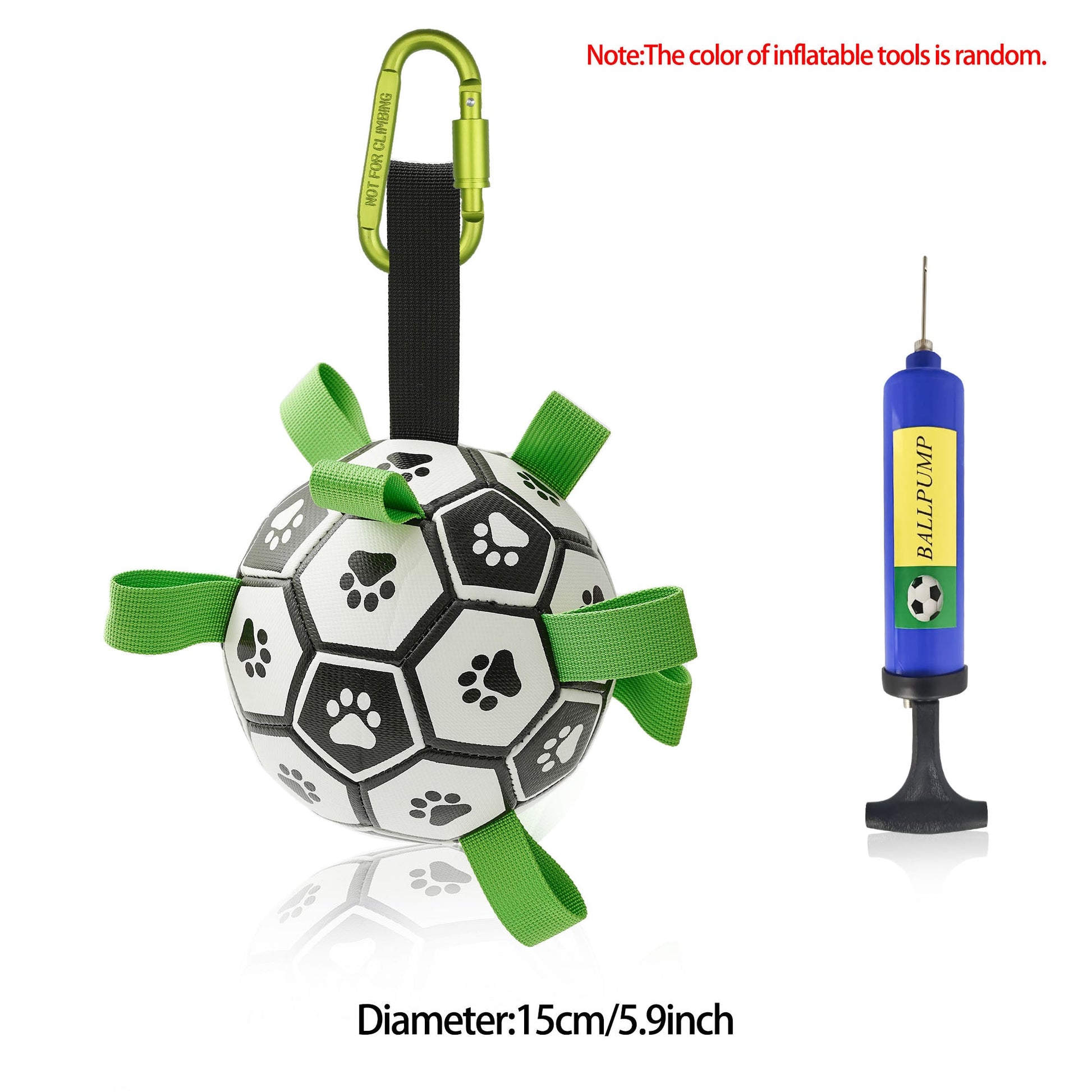 KFX-0368701 Interactive Inflatable Dog Soccer Ball Toy for Large Dogs - Safe & Durable Fetch Training Toy