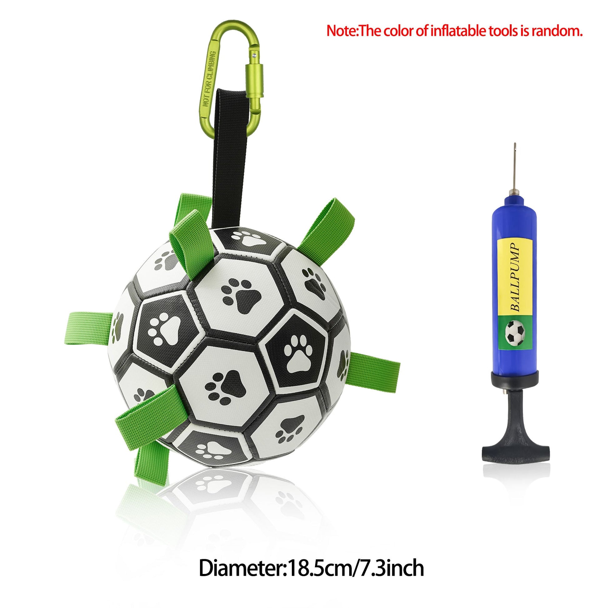 KFX-0368701 Interactive Inflatable Dog Soccer Ball Toy for Large Dogs - Safe & Durable Fetch Training Toy